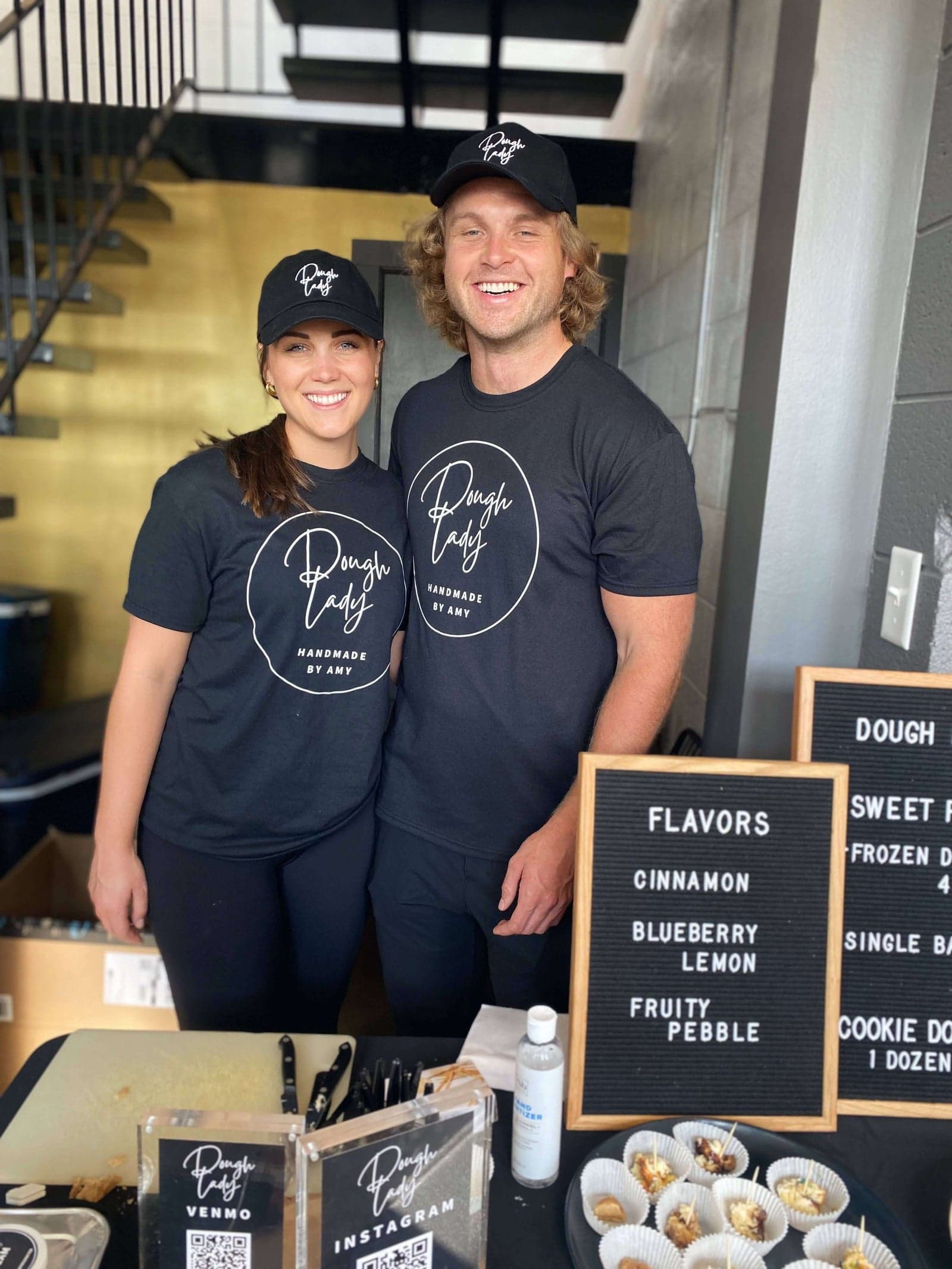 Amy & Eric at the Roots Coffee pop-up, 2021