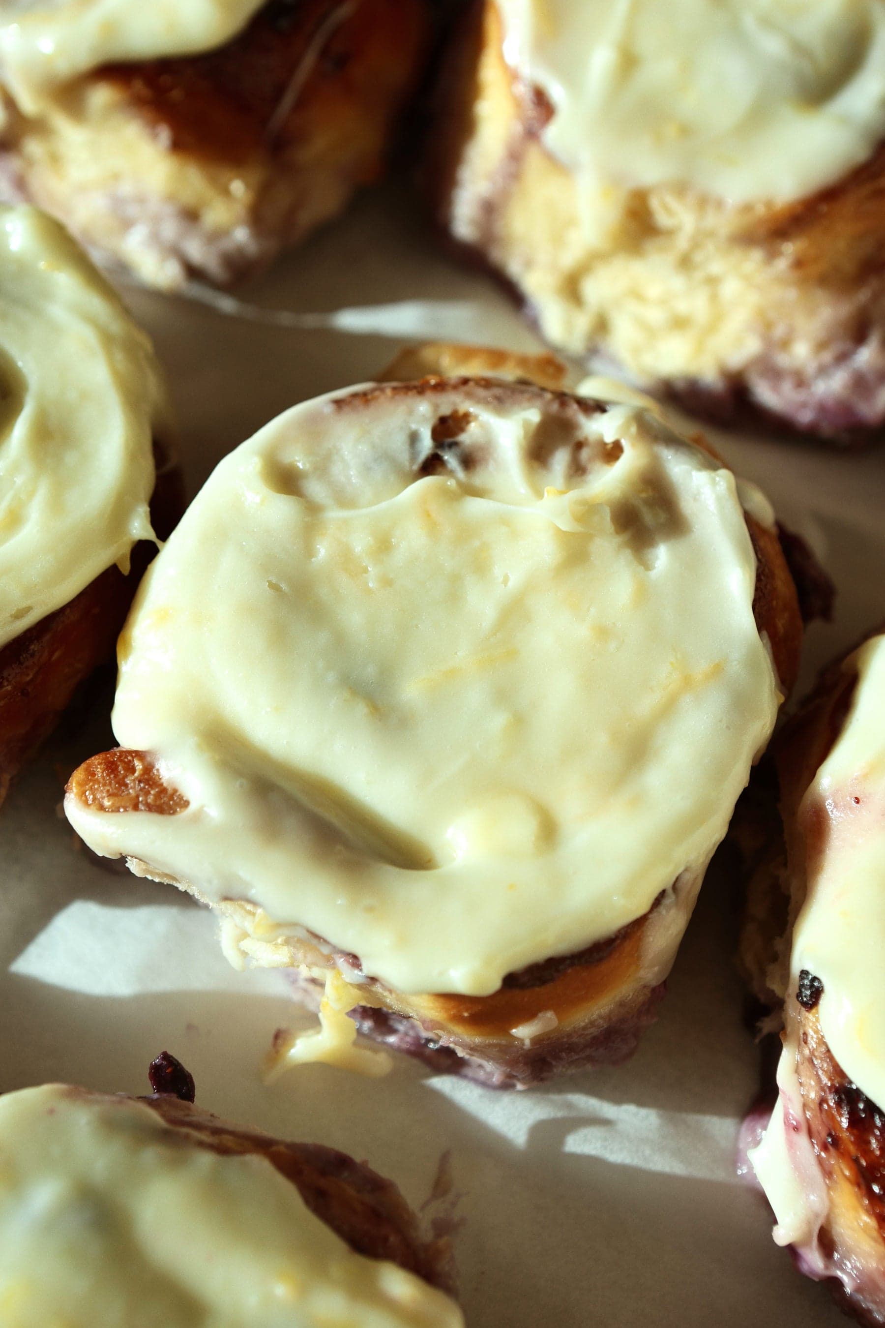 Blueberry Lemon cinnamon roll